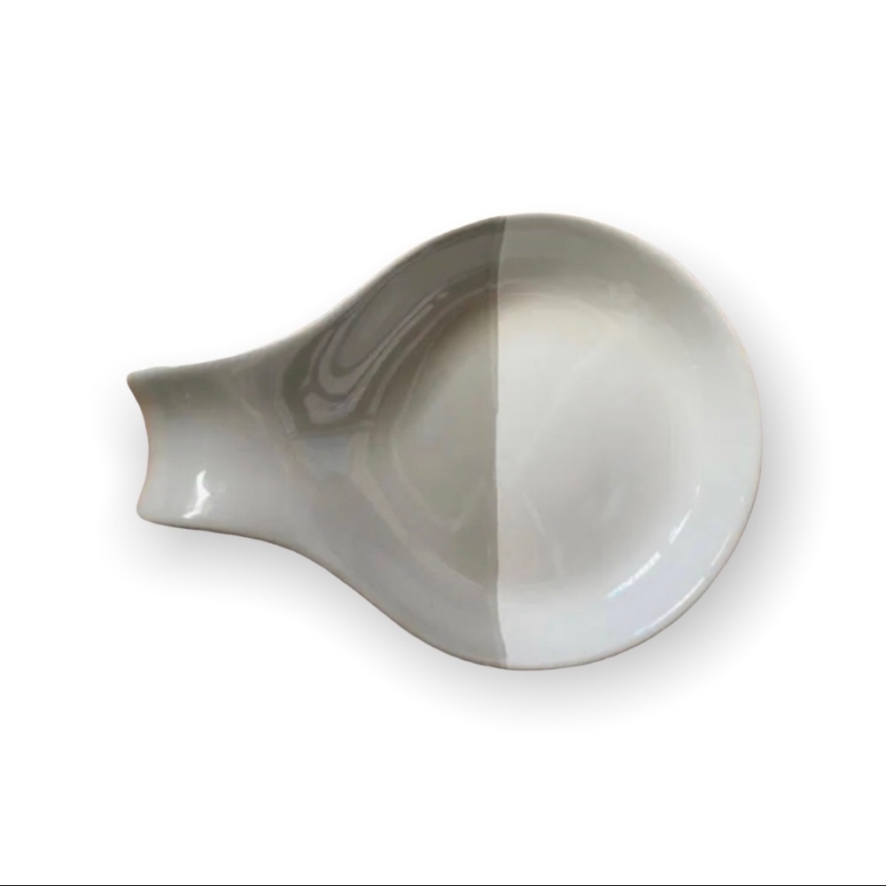 NEW Favor Spoon Rest Stoneware Dip-Dyed - Picture 1 of 5